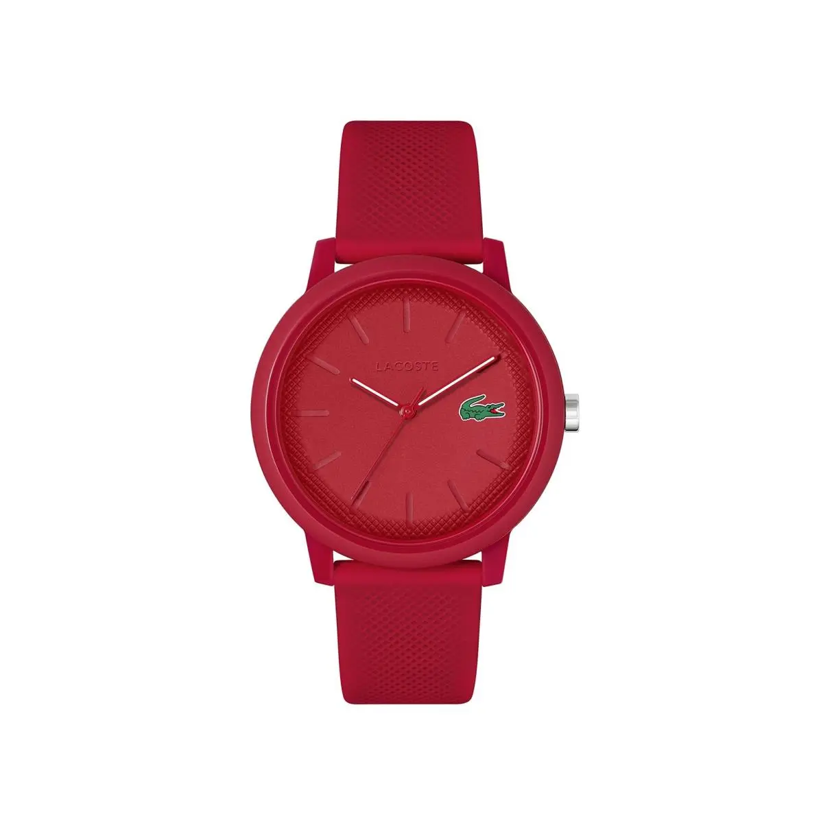 Lacoste 12.12 Men’s Quartz Watch – Sporty Fashion Timepiece with 42MM Red