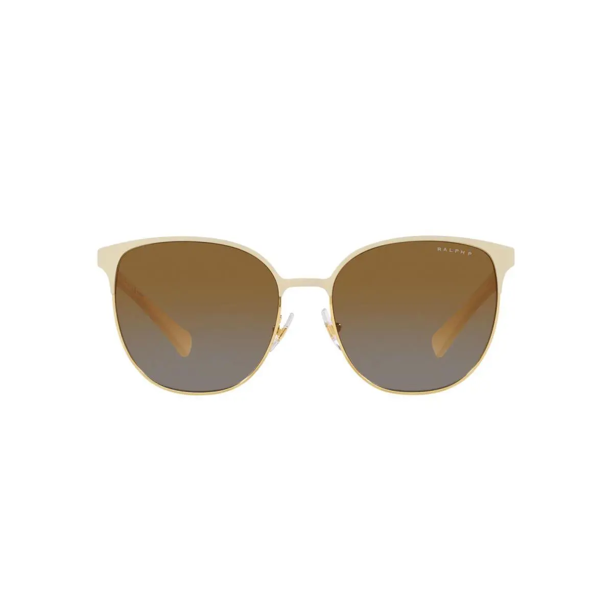 Ralph by Ralph Lauren Womens RA4140 Round Sunglasses Cream/polarized Brown 57 mm