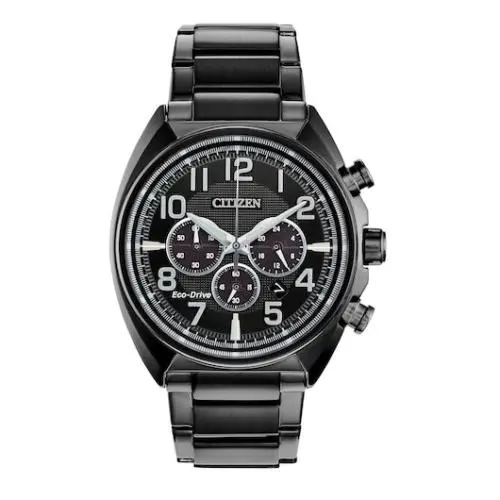Citizen CA4285-68E Brycen Eco-drive Chronograph Black Dial Stainless Mens Watch
