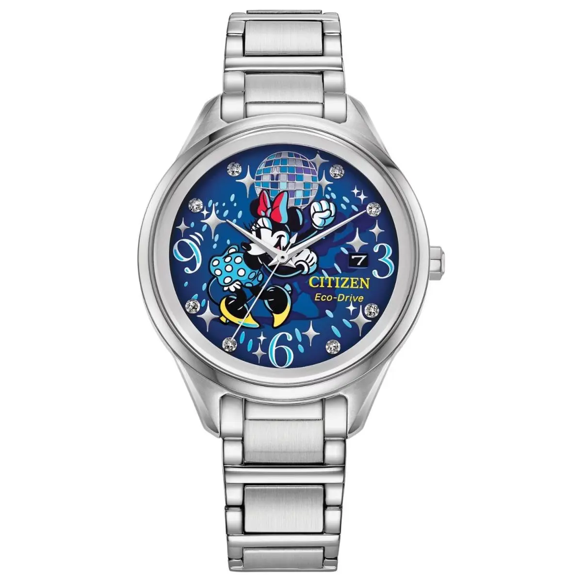Women`s Dancing Mini Blue Dial Watch - FE6106-52W by Citizen