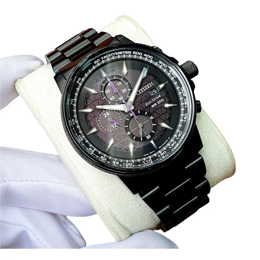 Citizen CA0297-52W Marvel Black Panther Black Dial Men`s Watch