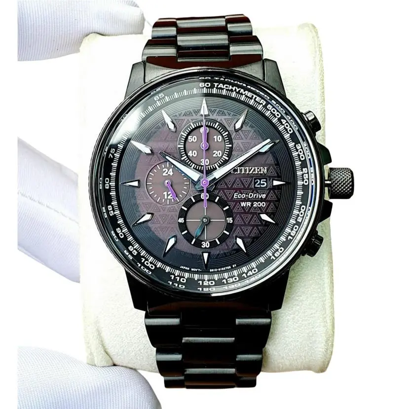 Citizen Marvel Black Panther Black Dial CA0297-52W Men`s Watch