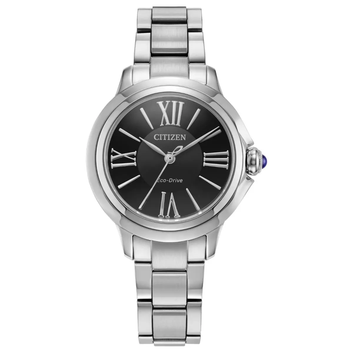 Citizen Ladies L Ceci Eco-drive Black Dial Watch - EM1160-58E