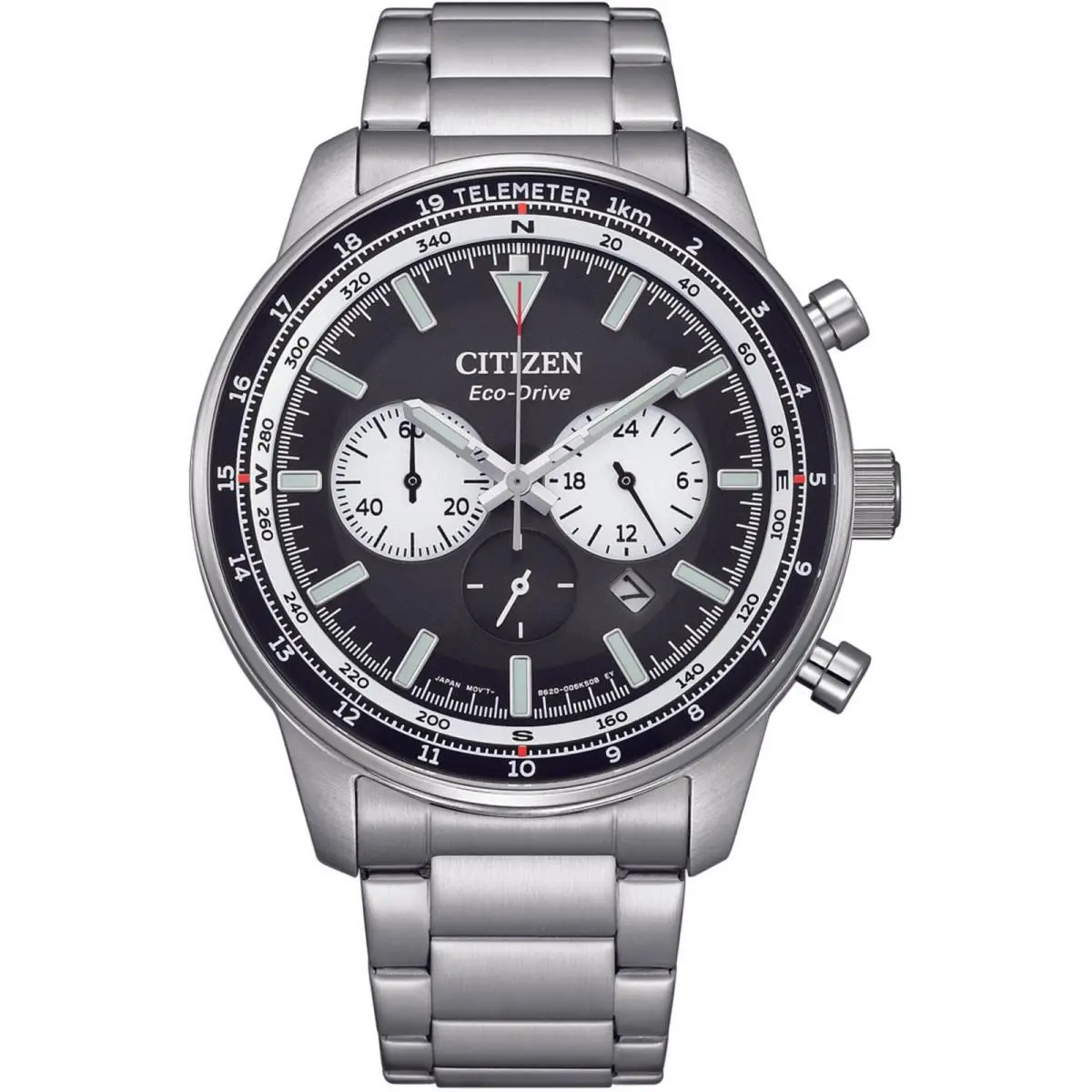 CA4500-91E Weekender Men`s Eco-drive Chronograph Watch Black Dial 44mm by Citizen