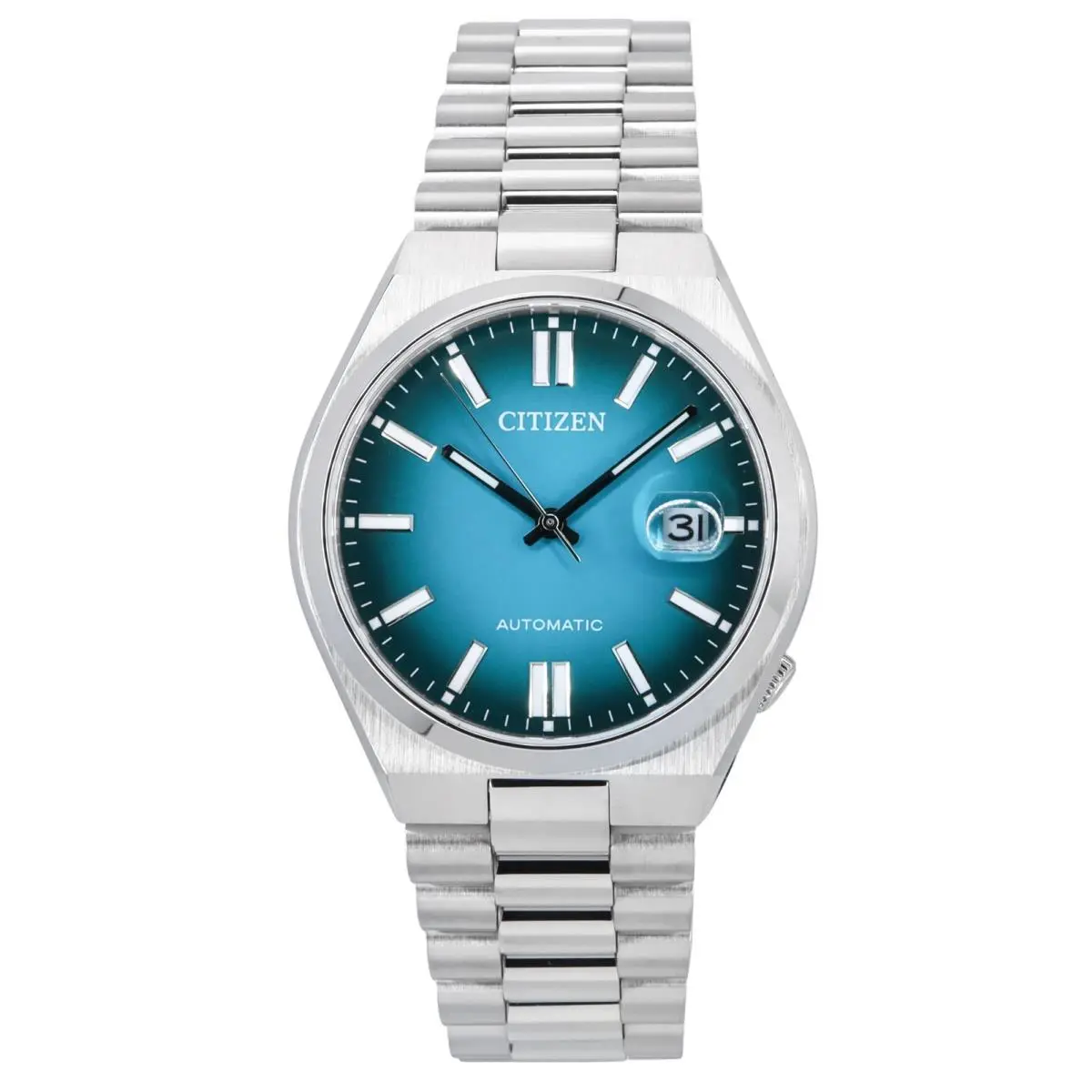 Citizen Tsuyosa Stainless Steel Turquoise Dial Automatic NJ0151-88X Men`s Watch