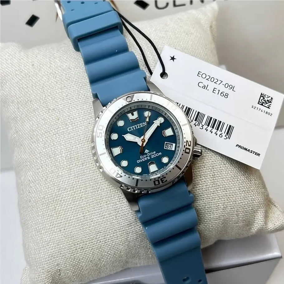 Citizen Eco-drive Blue Dial Promaster Diver Women`s Watch EO2027-09L