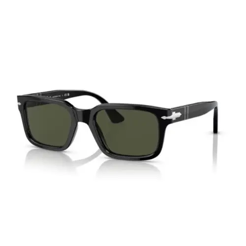 Persol 0PO3272S 95/31 Black/green 55mm Rectangle Men`s Sunglasses