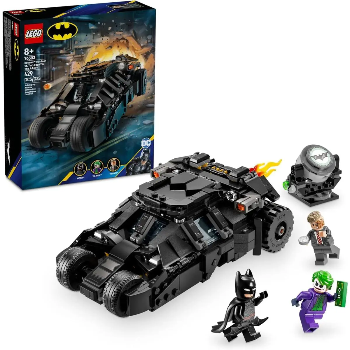 Lego DC Batman Tumbler Vs. Two-face The Joker 76303 Building Toy Set Gift
