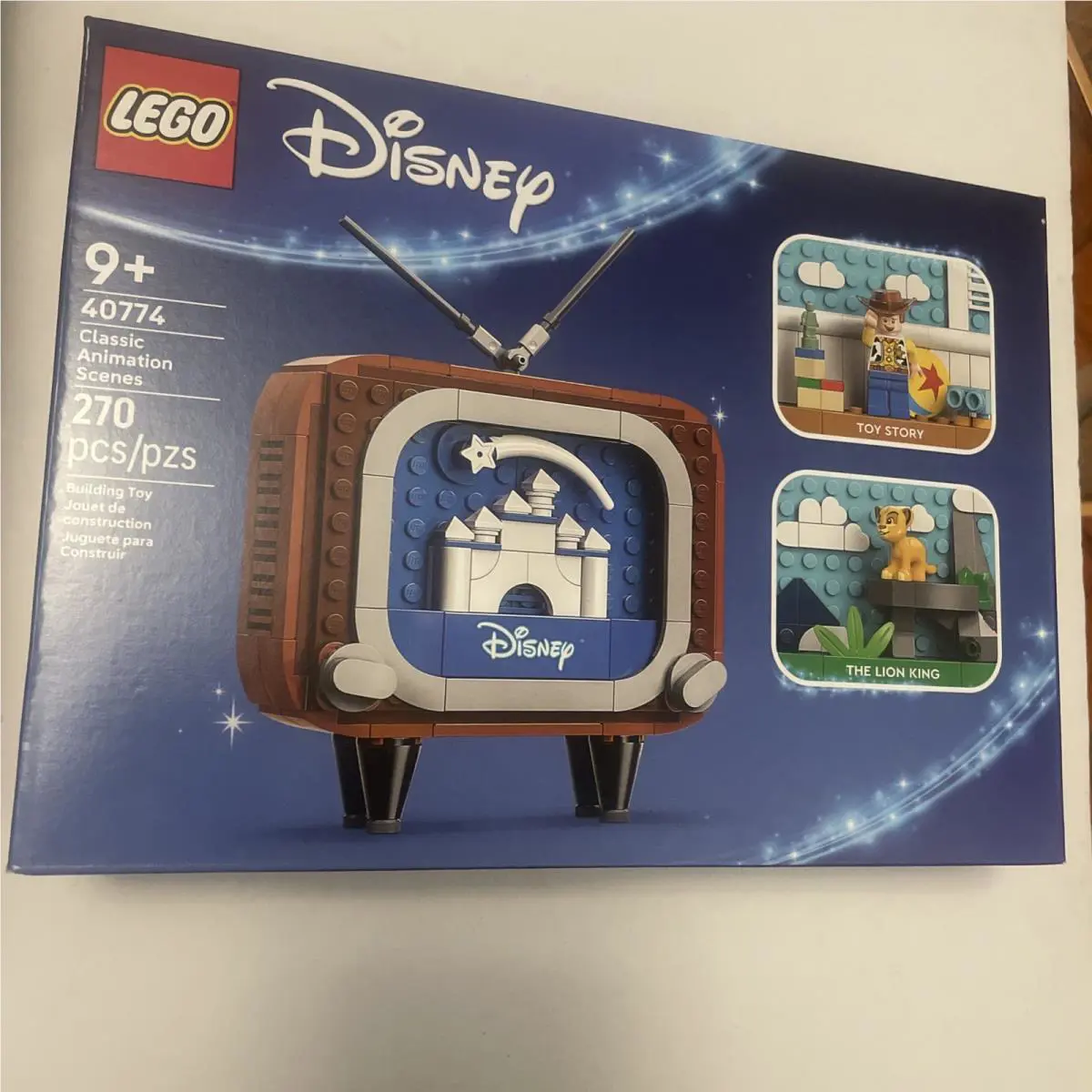 Lego Disney Set 40774 Classic Animation Scenes Nostalgic Toy TV