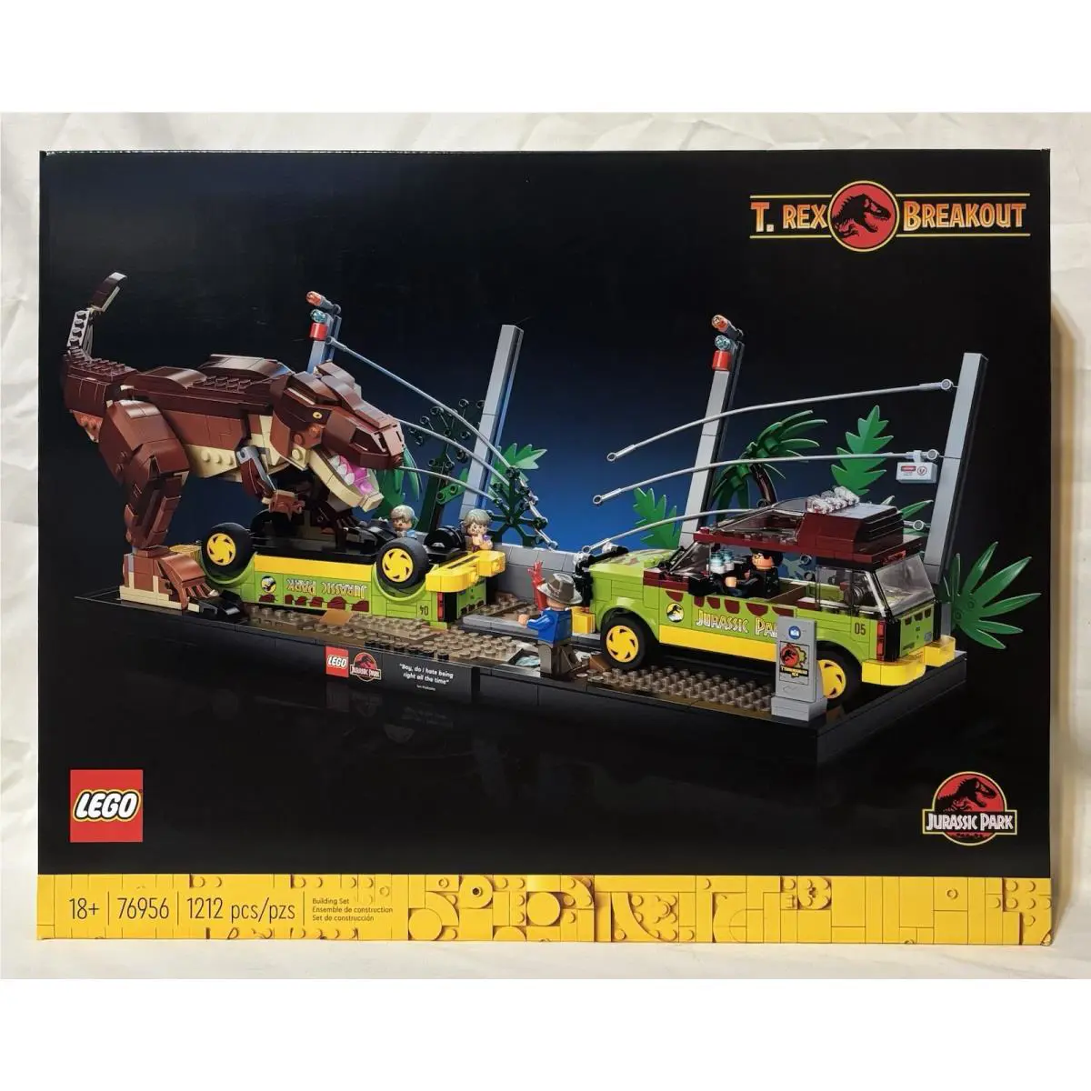 Lego 76956 Jurassic World T. Rex Breakout Jurassic Park Diorama Retired/new