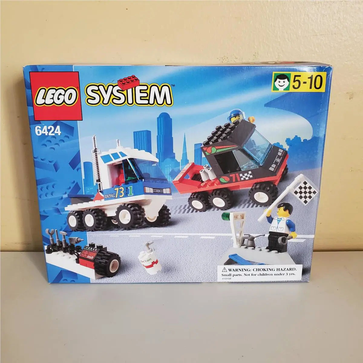 Lego System 6424 Rig Racers Pit Stop Year 1999 Old Stock City Center