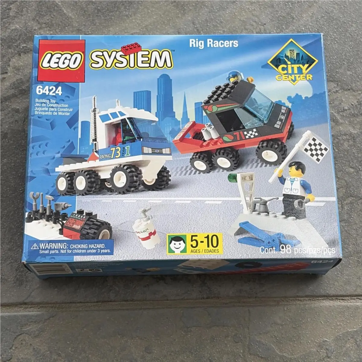 Vintage Lego System 6424 Rig Racers Set City Center 1999