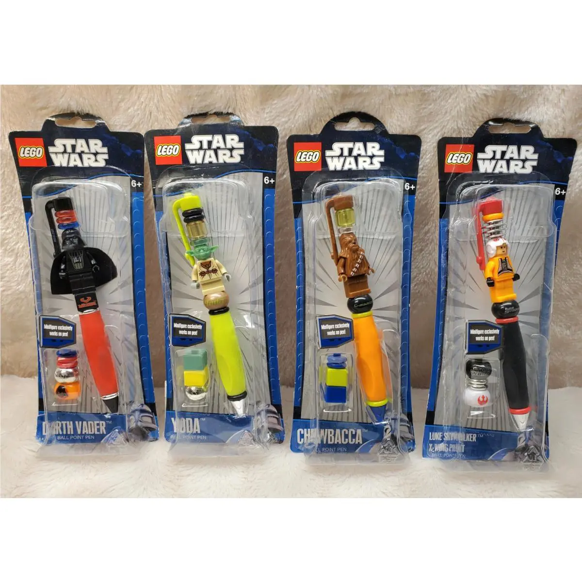Lego Star Wars Minifigures Ball Point Pen Set Of 4 Collectable 2011