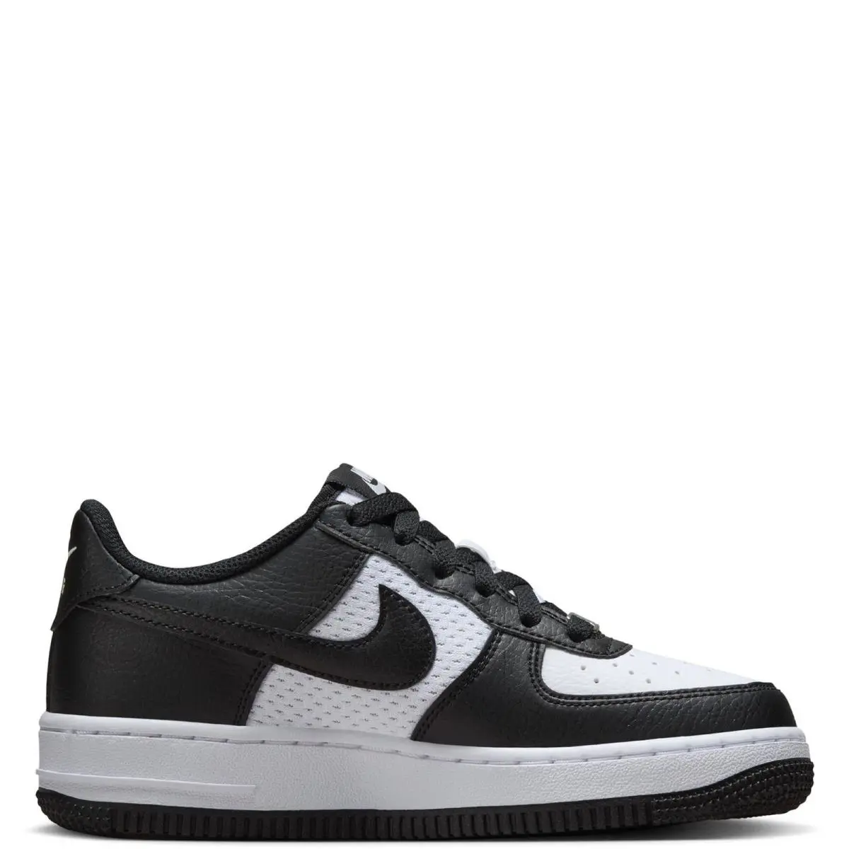Big Kid`s Nike Air Force 1 Black/black-white HJ9201 001 - Black/Black-White