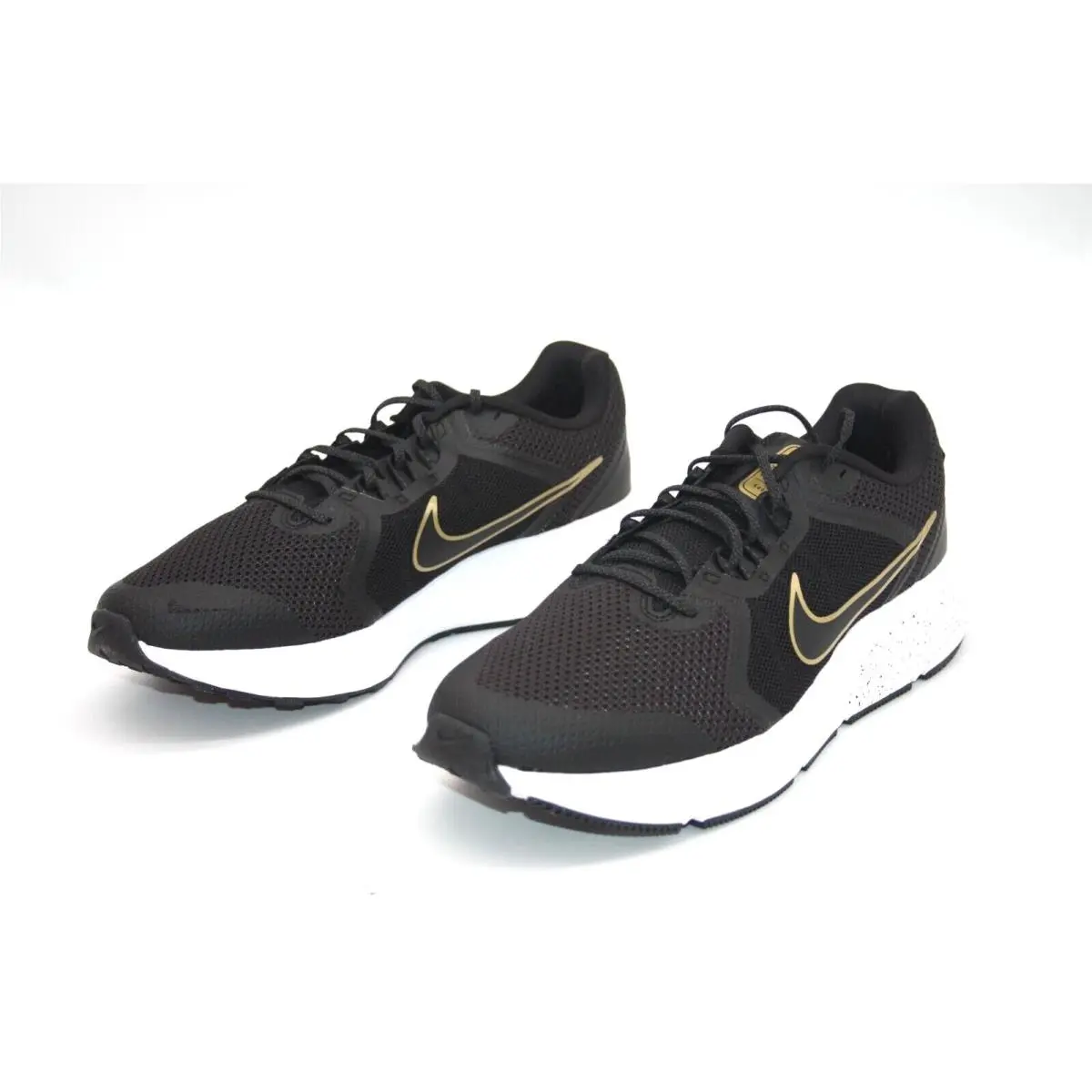 Nike Zoom Span 4 Black Metallic Gold DC8996-009 Men`s Running Shoe - Black Metallic Gold