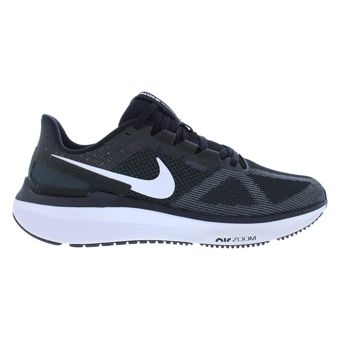 Nike Air Zoom Structure 25 Womens Shoes - Black/White/Dark Smoke Grey, Main: Black