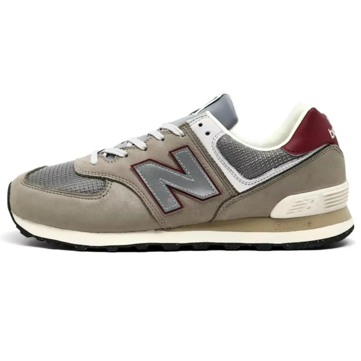 Nike shoes - New Balance 574 - New Balance - Gray, Maufacturer: Arid Stone/Monarch Burgundy 19