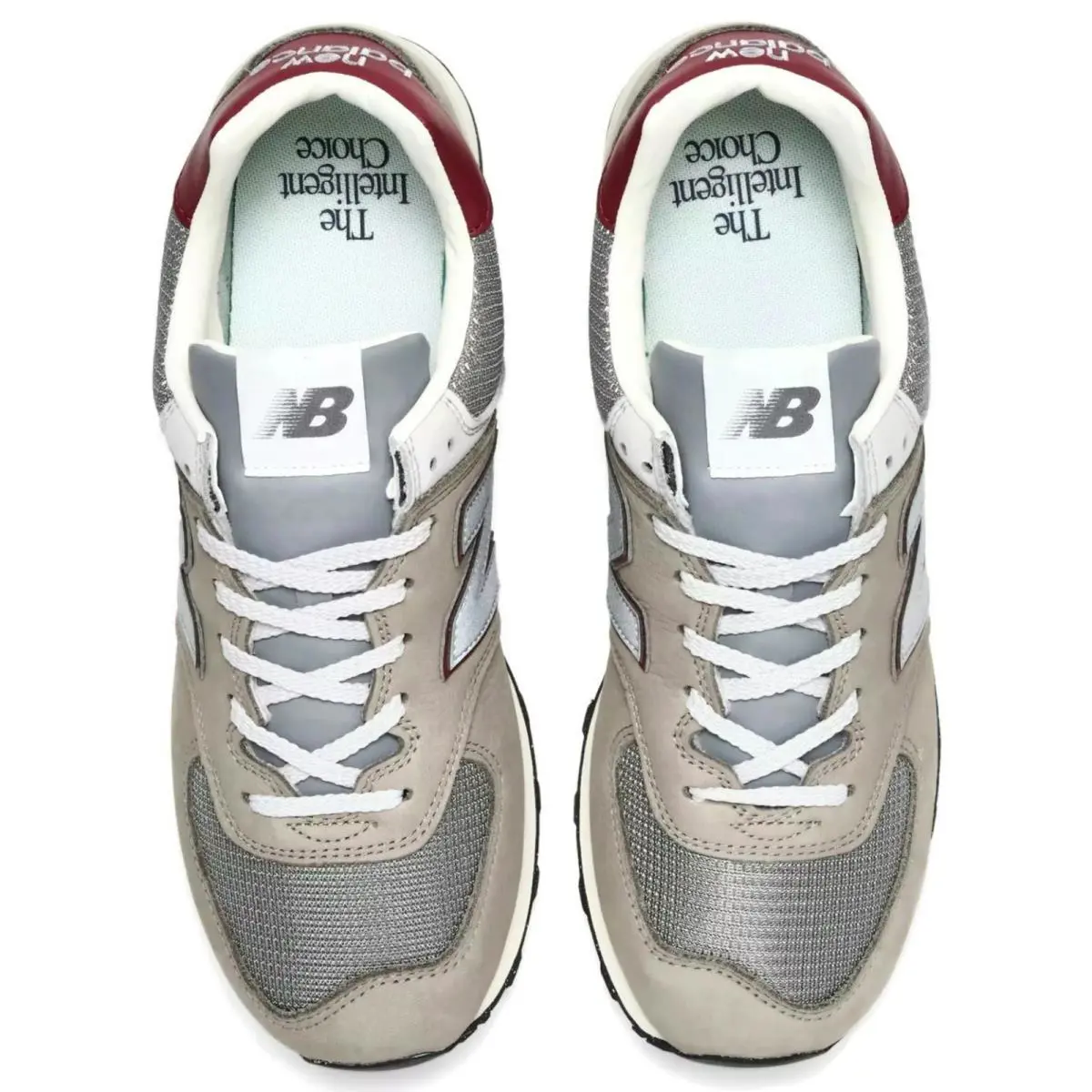 Nike shoes - New Balance 574 - New Balance - Gray, Maufacturer: Arid Stone/Monarch Burgundy 28