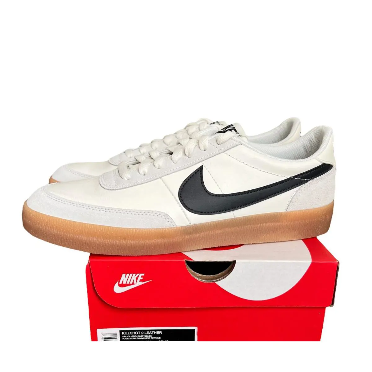Nike Killshot 2 Size 8.5 Men`s Leather Shoes Midnight Navy 432997-121 Nby - Beige