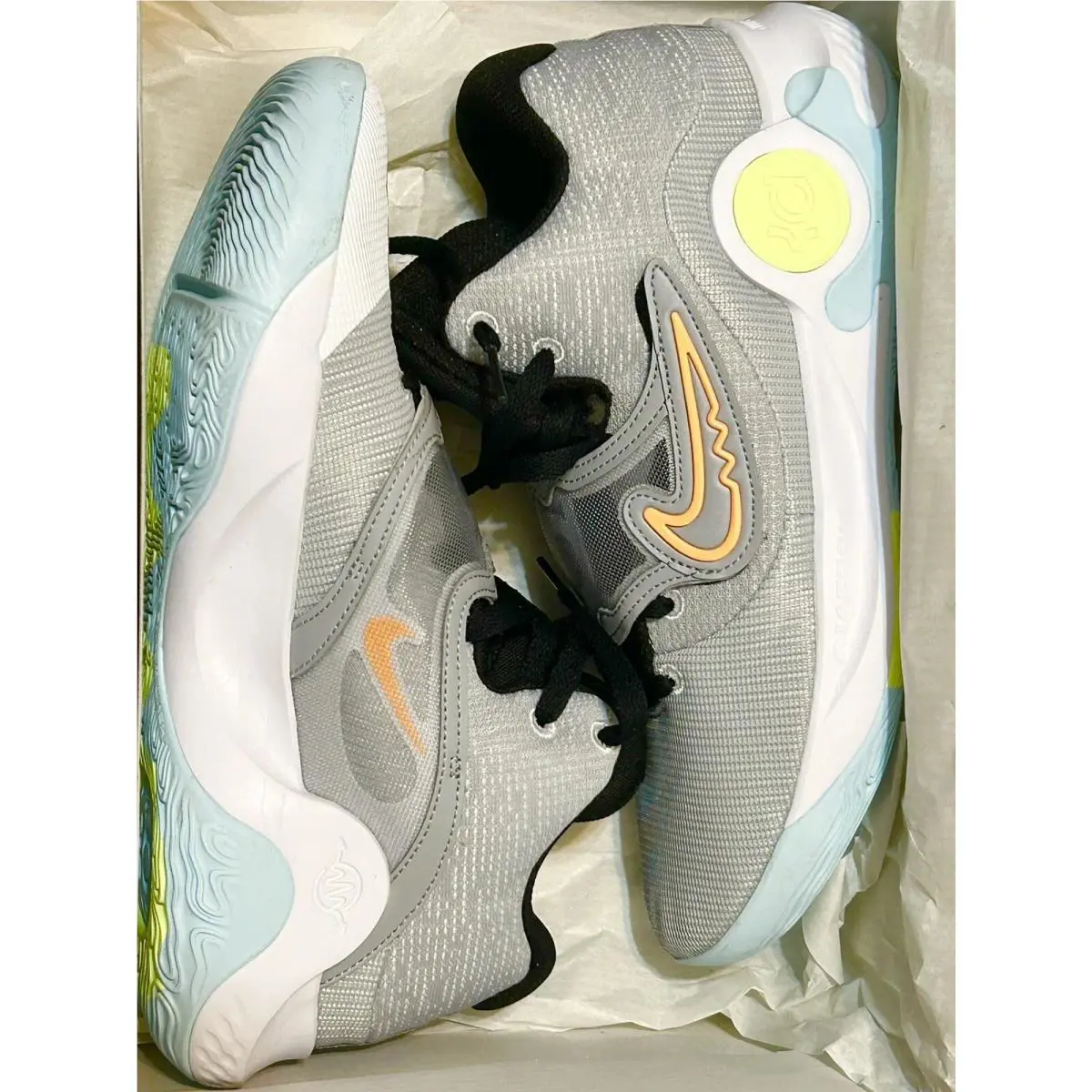 Nike shoes - Nike KD Trey 5 - Trey - DD9538009 - Grey/white/volt 4