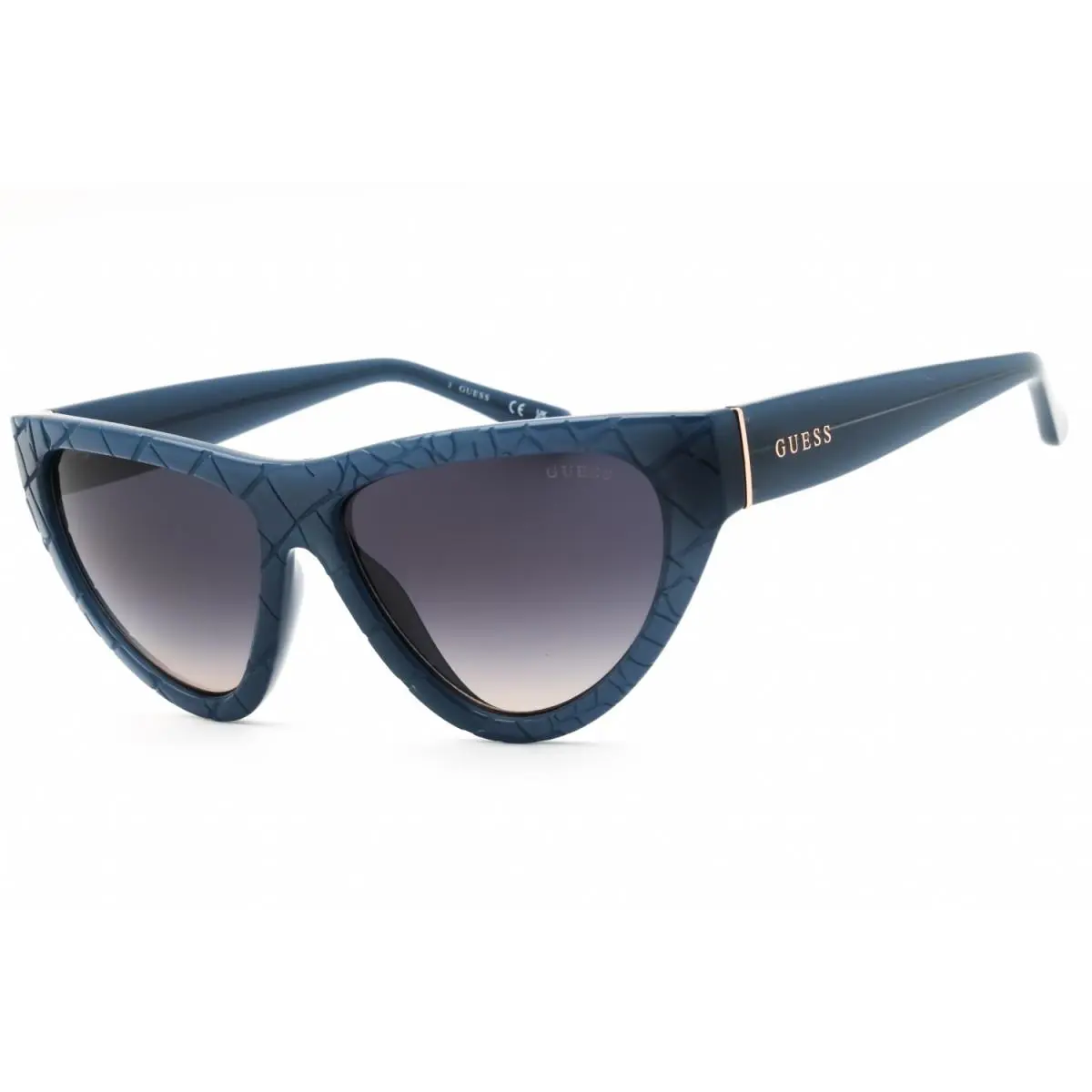 Guess GU00151 84B Shiny Light Blue/smoke Gradient 57-15-135 Sunglasses