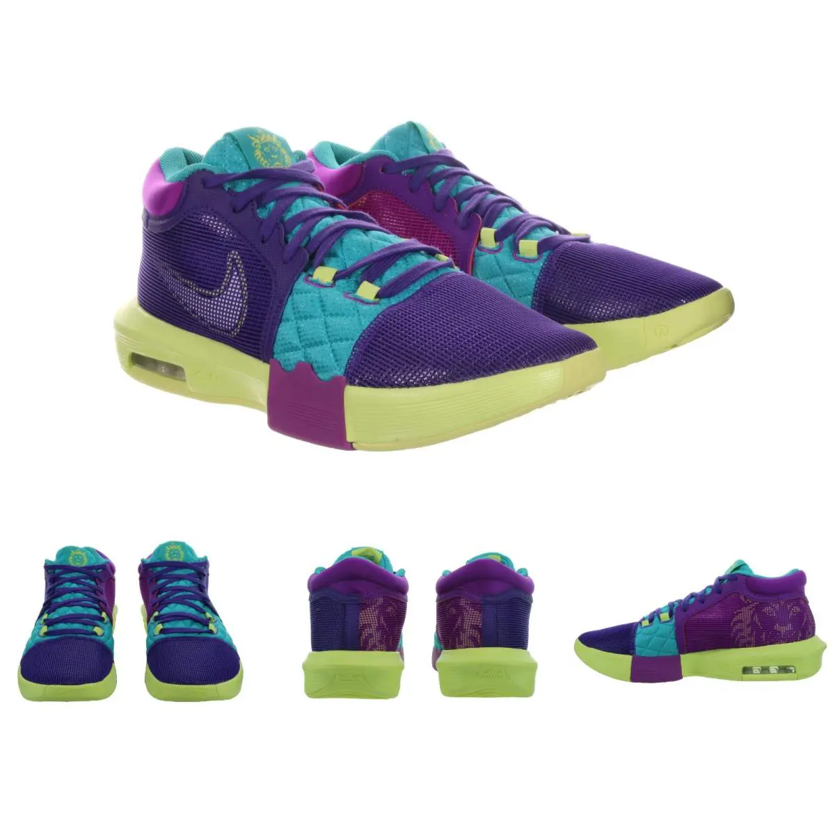 Nike shoes - Nike Lebron Witness VIII - Lebron Witness VIII - FB2239 500 - Field Purple, Dusty Cactus, Light Lemon Twist 4