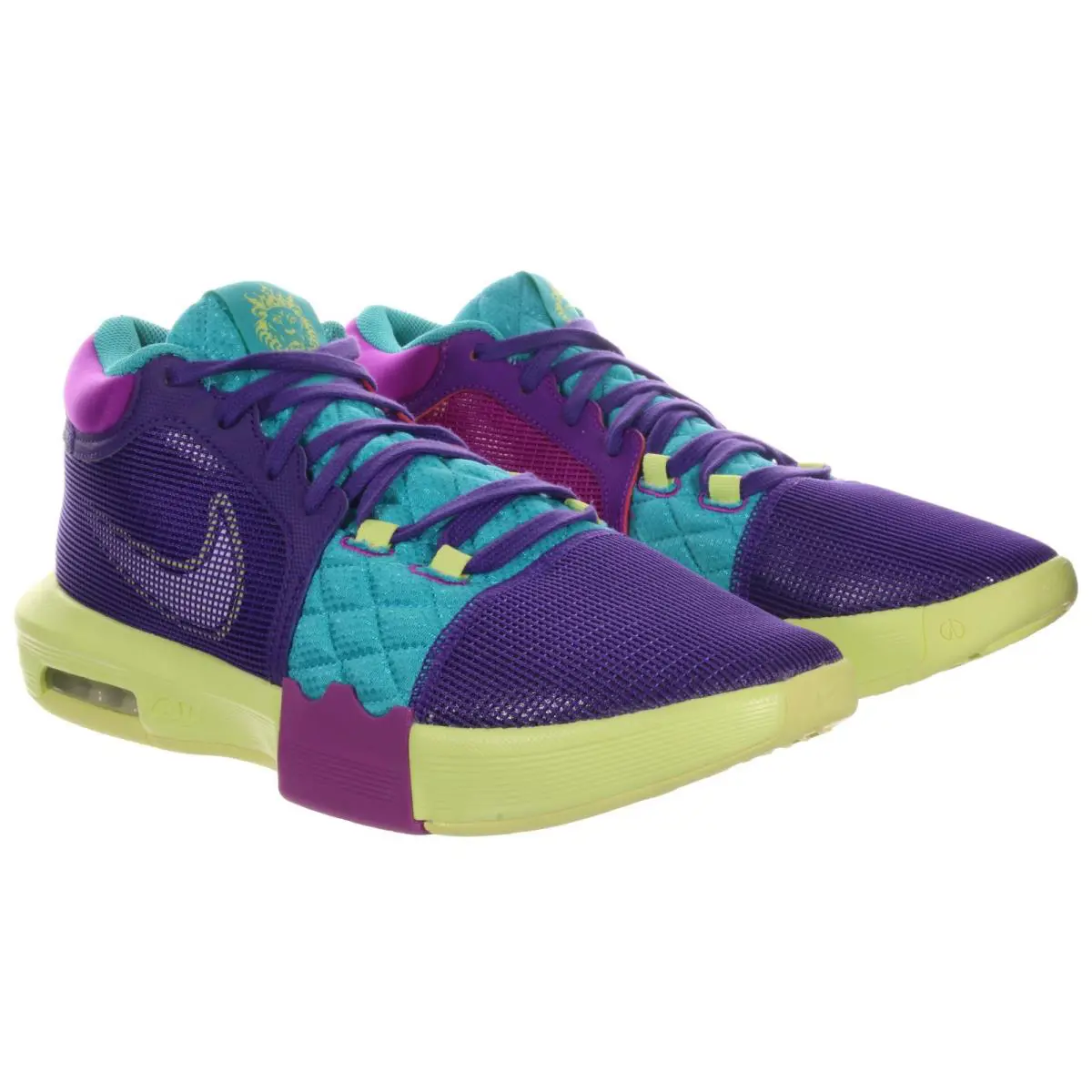 Nike shoes - Nike Lebron Witness VIII - Lebron Witness VIII - FB2239 500 - Field Purple, Dusty Cactus, Light Lemon Twist 5
