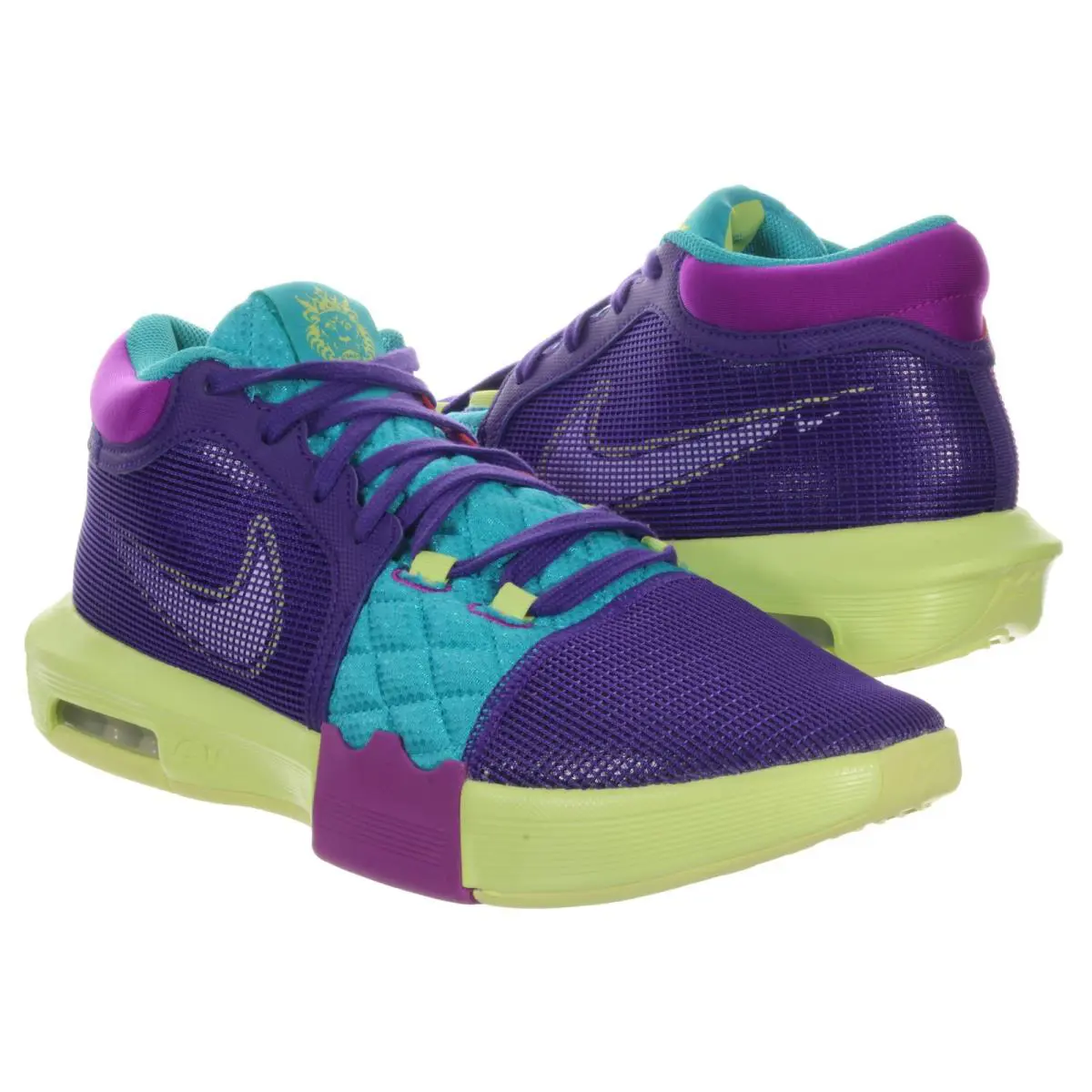 Nike shoes - Nike Lebron Witness VIII - Lebron Witness VIII - FB2239 500 - Field Purple, Dusty Cactus, Light Lemon Twist 6