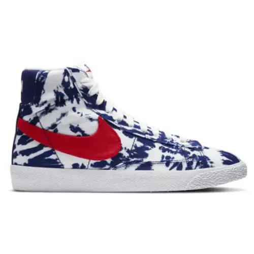 Nike Blazer Mid NN White Blue Red CZ7882-600 Boys Girls Wmns GS Sz 5.5Y - White