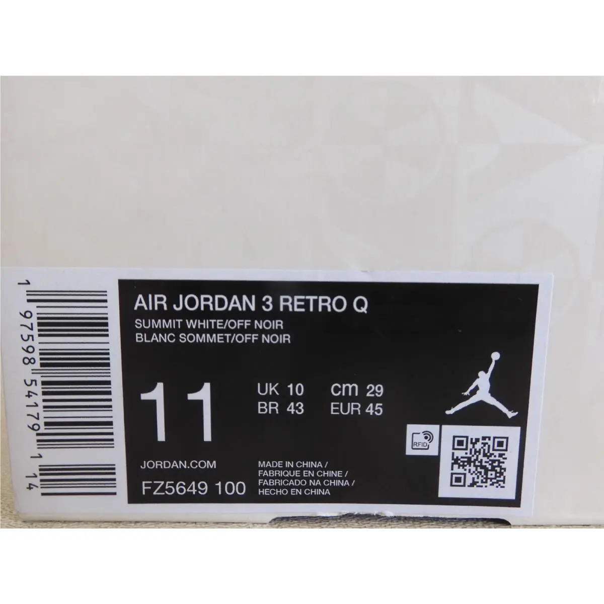Nike shoes - Air Jordan 3 - Air - FZ5649-100 - White 22
