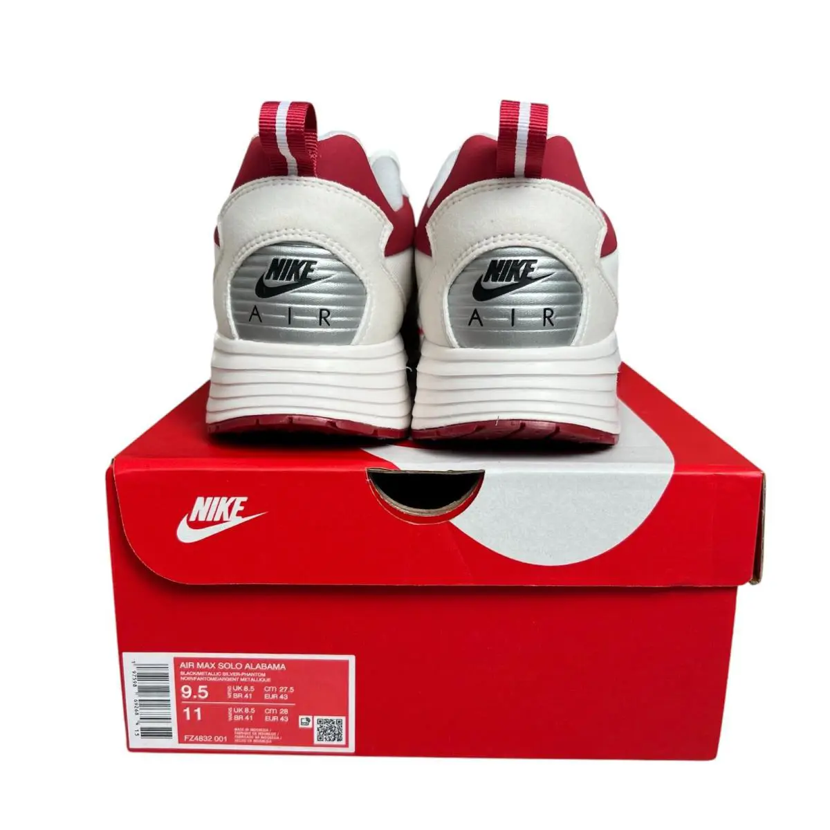 Nike shoes - Nike Air Max Solo - Air Max Solo - White/Crimson 3