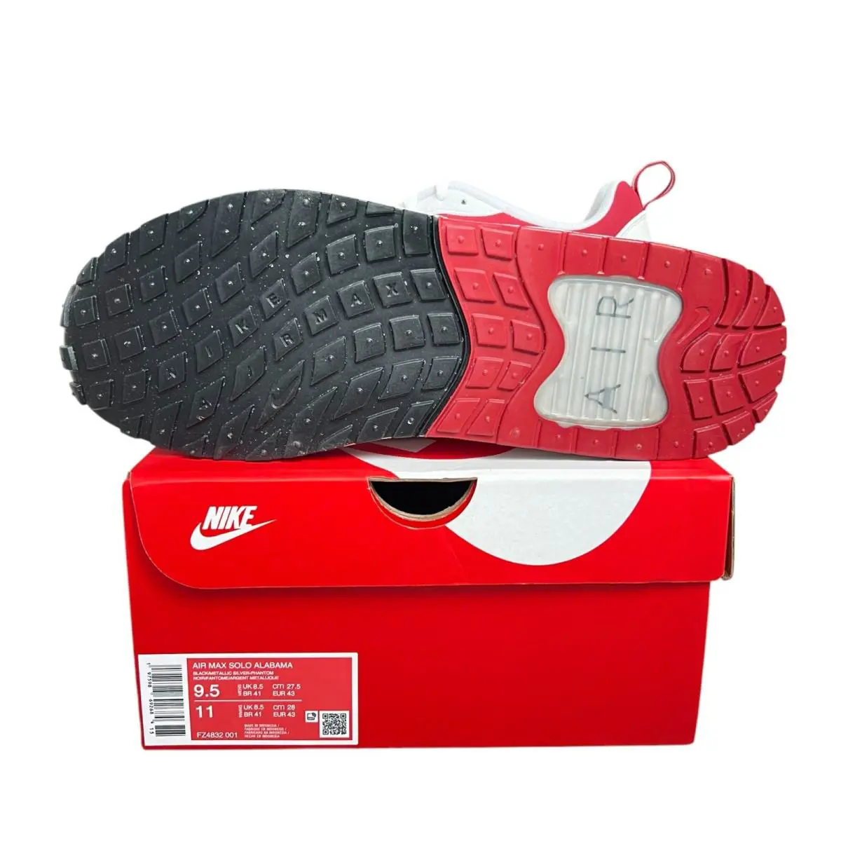 Nike shoes - Nike Air Max Solo - Air Max Solo - White/Crimson 4