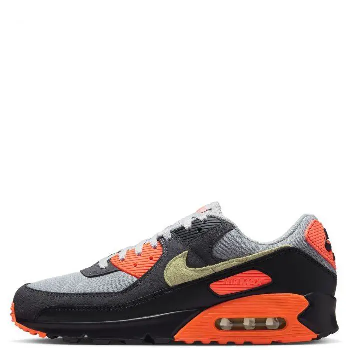 Men`s Nike Air Max 90 Smoke Grey/limelight DM0029 018 - Smoke Grey/Limelight