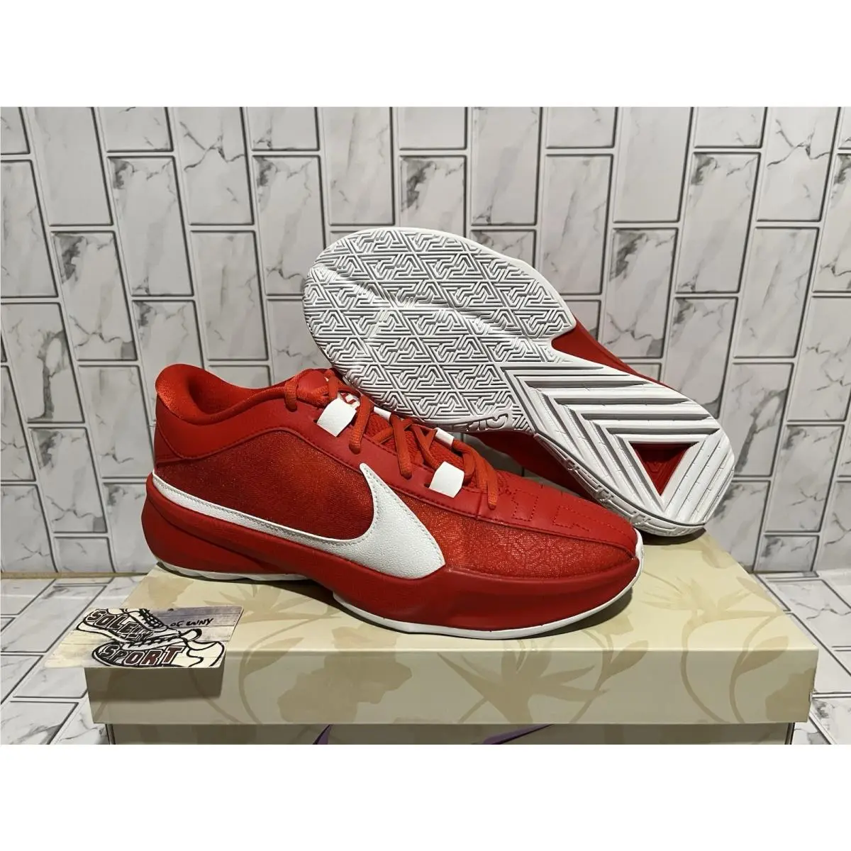 Nike shoes - Nike Zoom Freak 5 - Zoom Freak - DZ2946-600 - Red 2