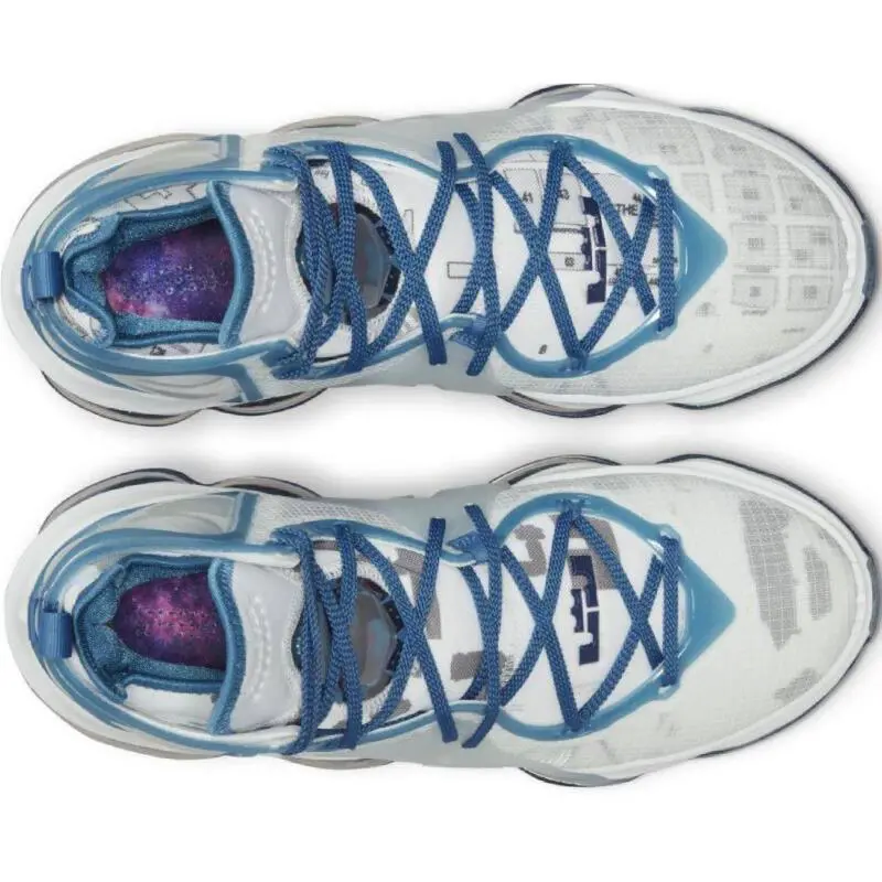 Nike shoes - Nike LeBron 19 - LeBron - DC9338-100 - White, Manufacturer: White/Blue Void/Dutch Blue 2