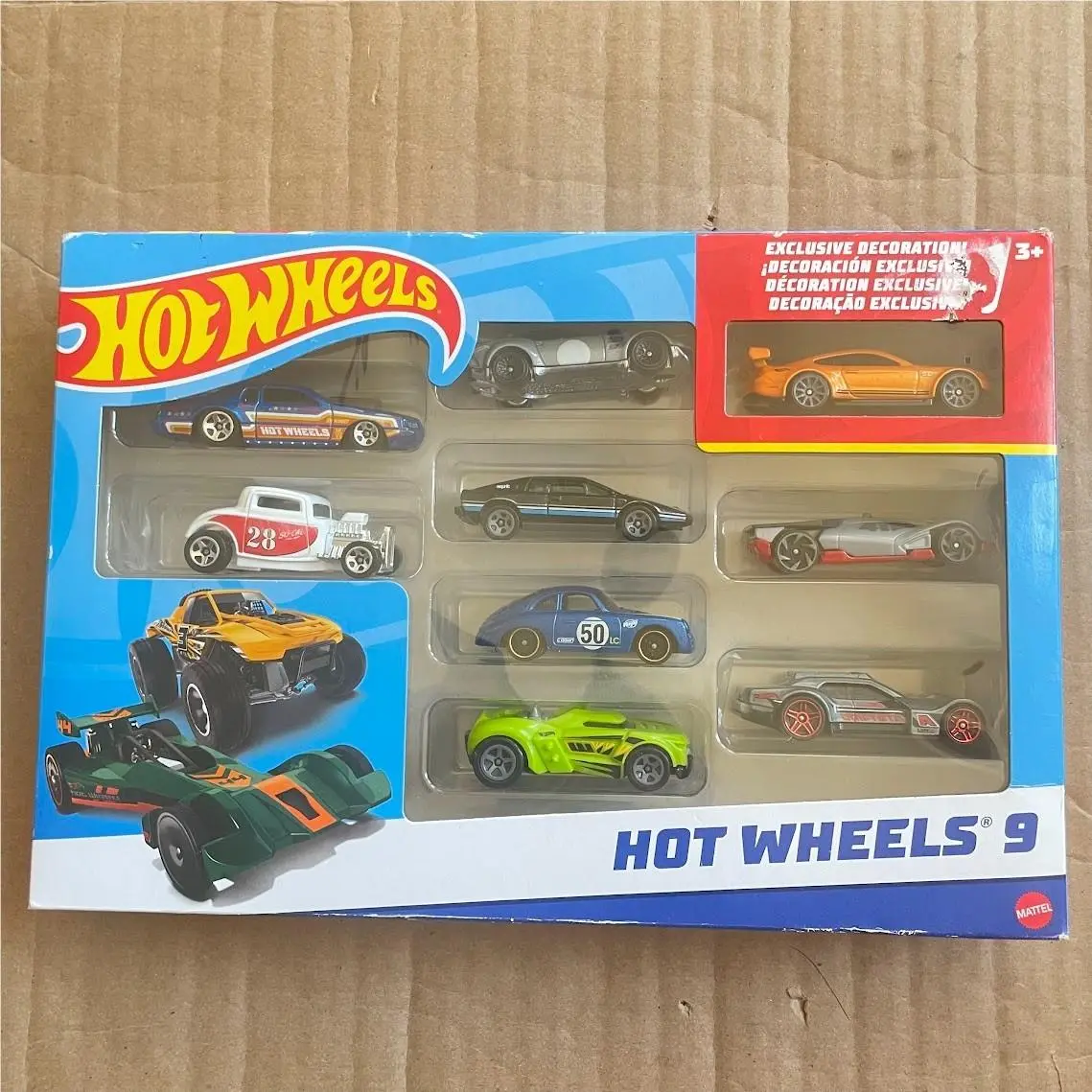 Hot Wheels - X6999-N0150 Exclusive Decoration 9 Car Gift