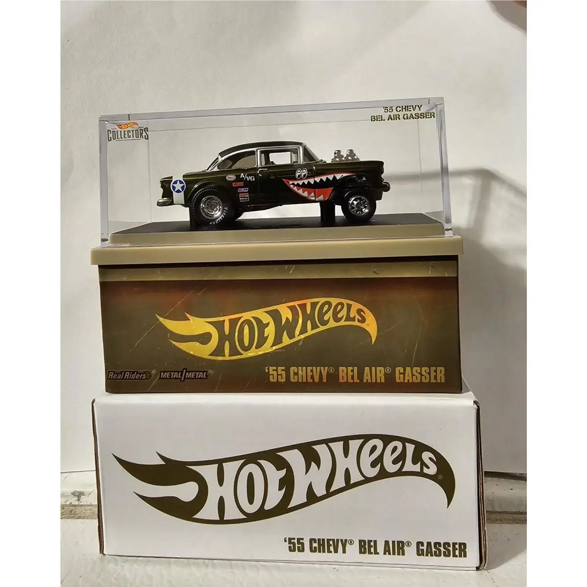 Hot Wheels 2019 Red Line Club Exclusive `55 Chevy Bel Air Gasser Flying Tigers