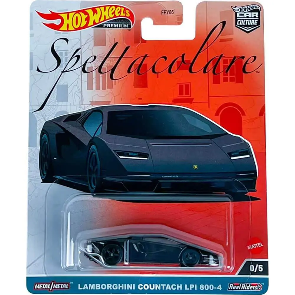 Hot Wheels Lamborghini Countach Lpi 800 4 Spettacolare 0/5 Black/chase - Black