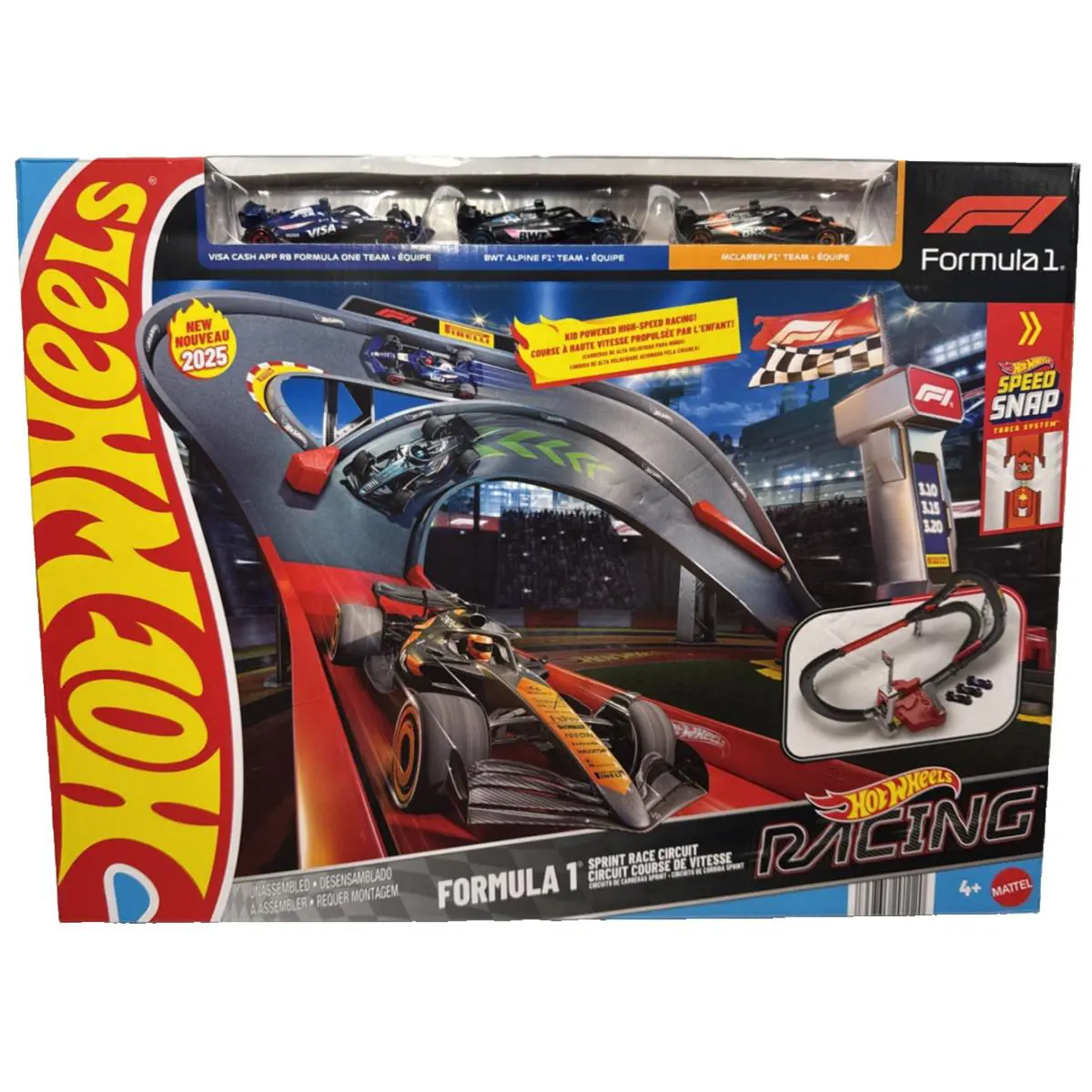 Hot Wheels 2025 HW Racing Formula 1 Sprint Race Circuit Track Set For 2025