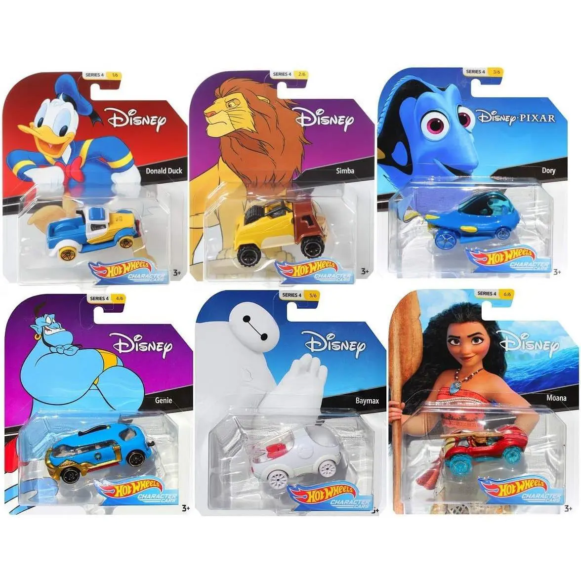 Hot Wheels 2019 Disney/pixar Character Cars Series 4 Set of 6