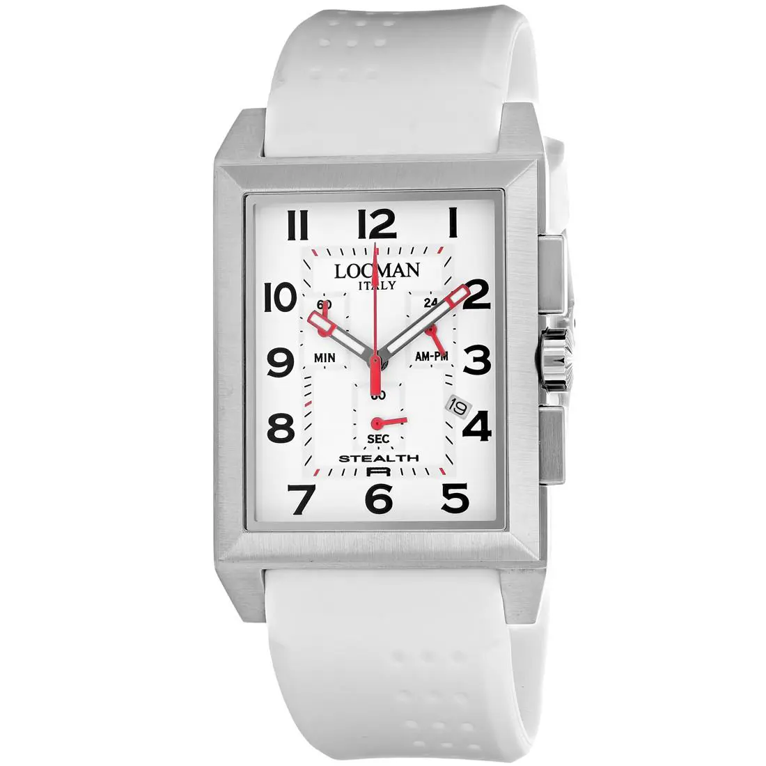 Locman Men`s Classic White Dial Watch - 242WH2BK/WH by Locman Italy