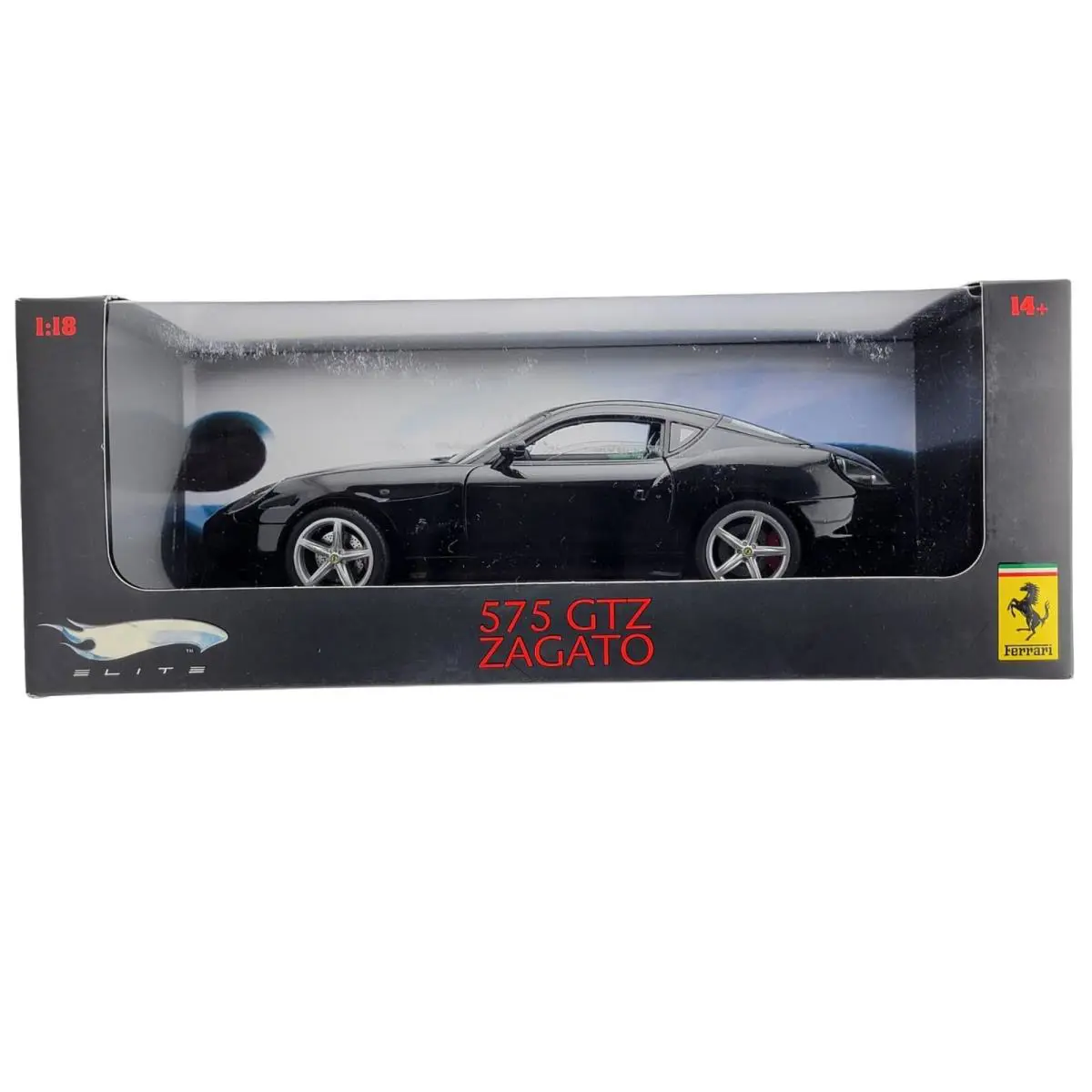 Ferrari 575 Gtz Zagato Black by Hot Wheels Limited Edition 1:18 Diecast Fastship
