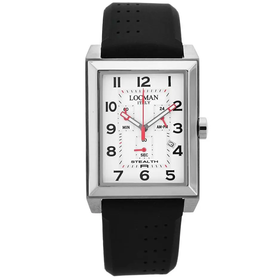 Locman Men`s Classic White Dial Watch - 242WH2bk by Locman Italy