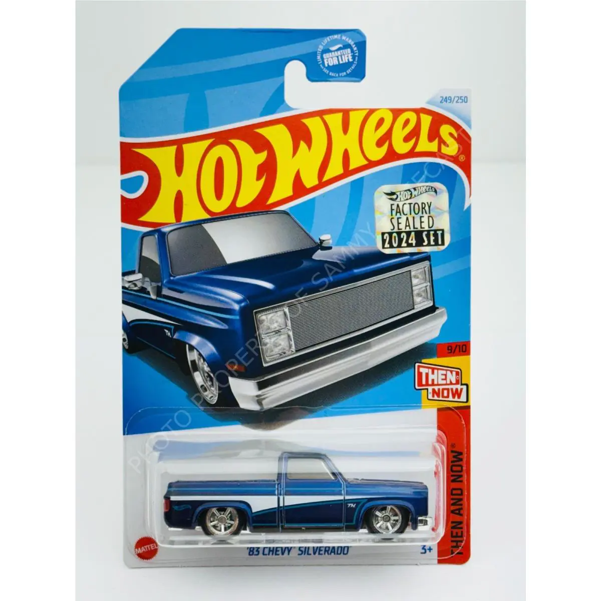 Hot Wheels 2024 Super Treasure Hunt `83 Chevy Silverado Blue W/ Sticker