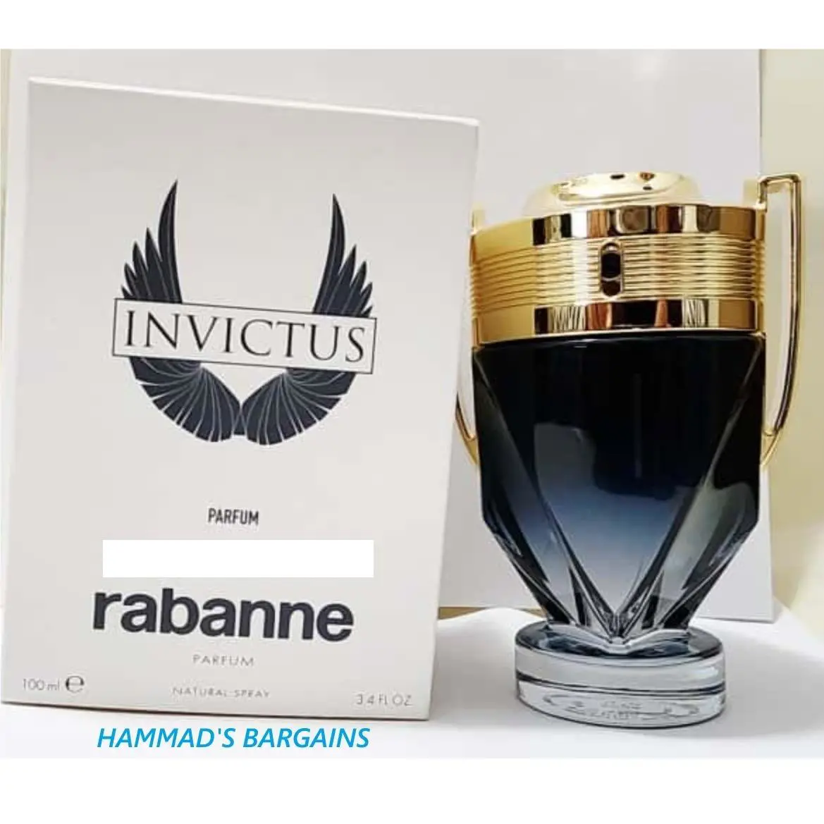 Paco Invictus BY Paco Rabanne Parfum 3.4 OZ / 100 ML For Men IN White Box