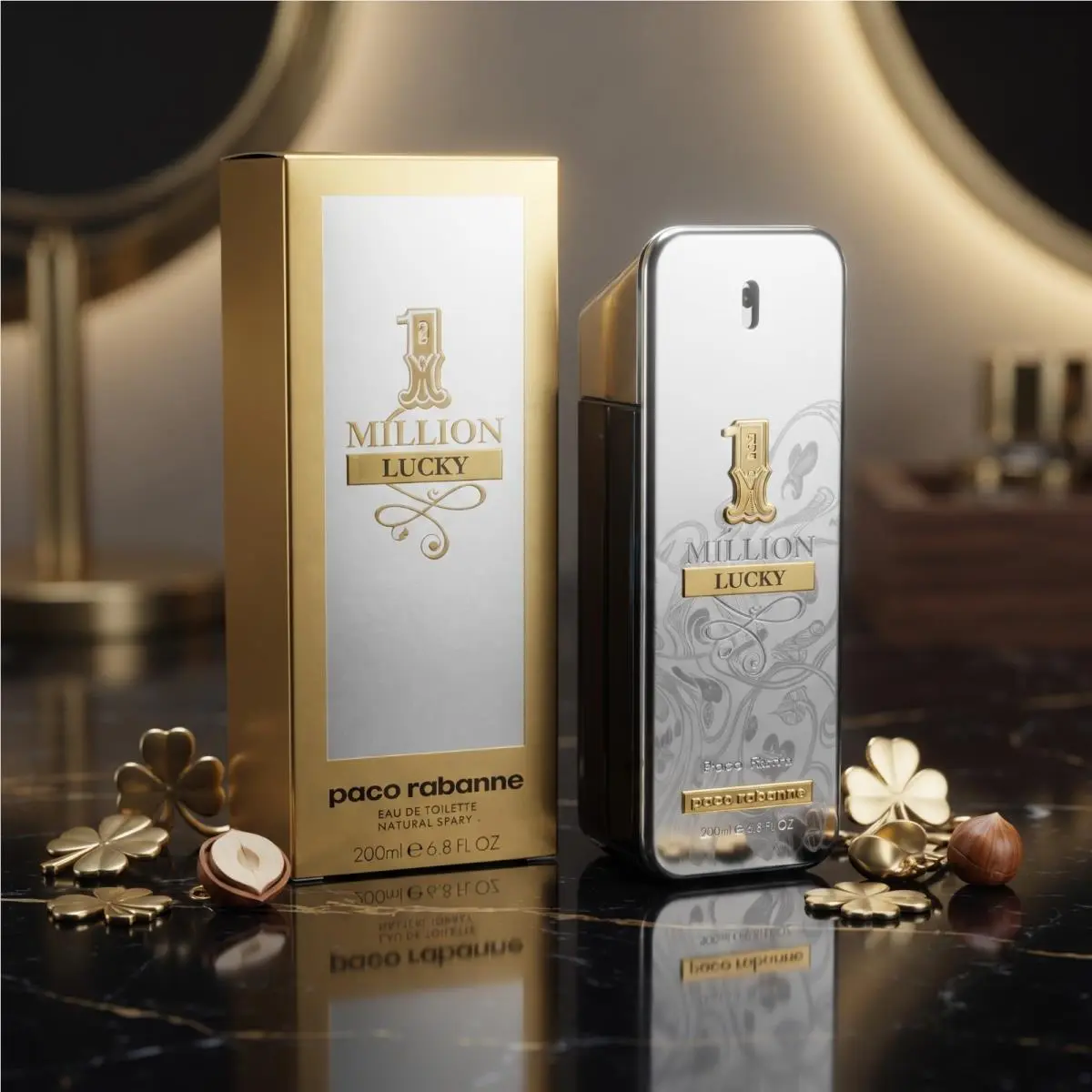 1 Million Lucky Edt 6.8 oz / 200 ml Nib/sealed by Paco Rabanne