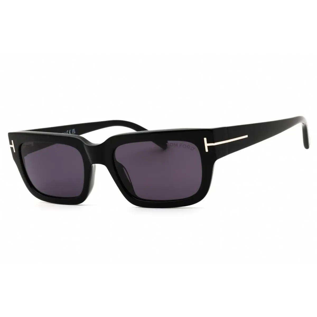 Tom Ford Ezra Smoke Rectangular Unisex Sunglasses FT1075 01A