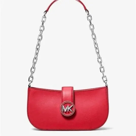 Michael Kors Carmen Small Shoulder Bag Bright Red