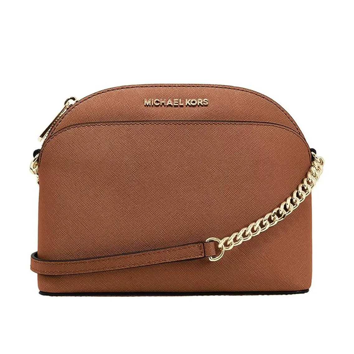 Michael Kors Emmy Leather Crossbody - Luggage