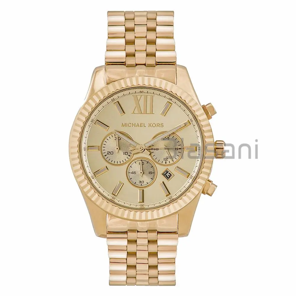 Michael Kors MK8281 Men`s Stainless Steel Gold-tone Chronograp Watch